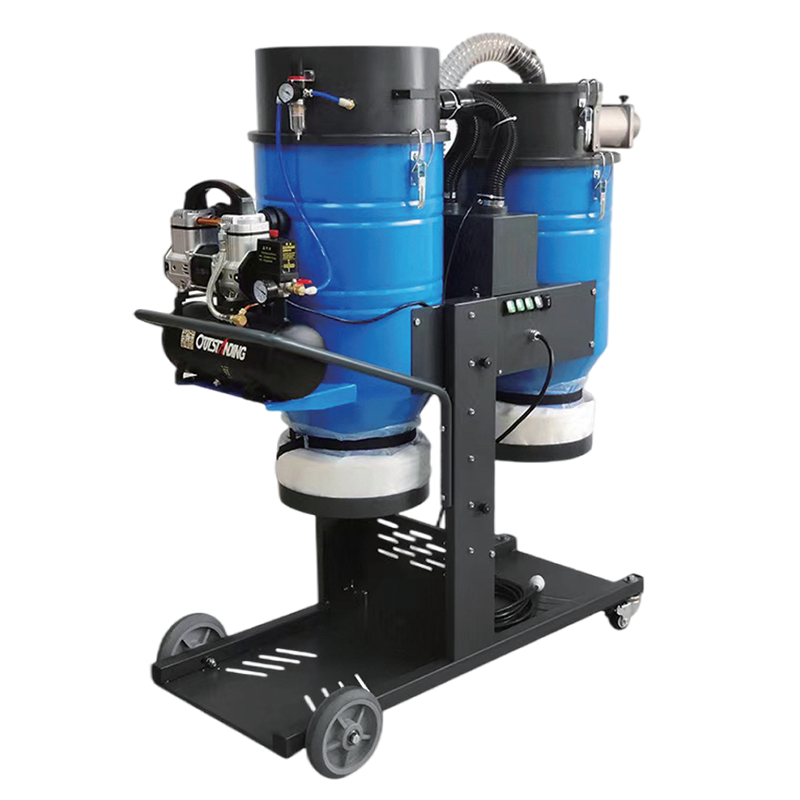 Single-Phase Double-Barrel Bagged Industrial Vacuum Cleaner Single-Phase Double-Barrel Bagged Industrial Vacuum Cleaner